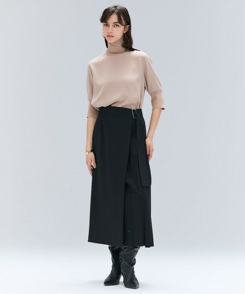 BEIGE, / ベイジ, ミニ・ひざ丈スカート | 【セットアップ対応・洗える・BAILA 11月号掲載】ZEPHYR / ウールライクアシンメトリープリーツスカート | 詳細18