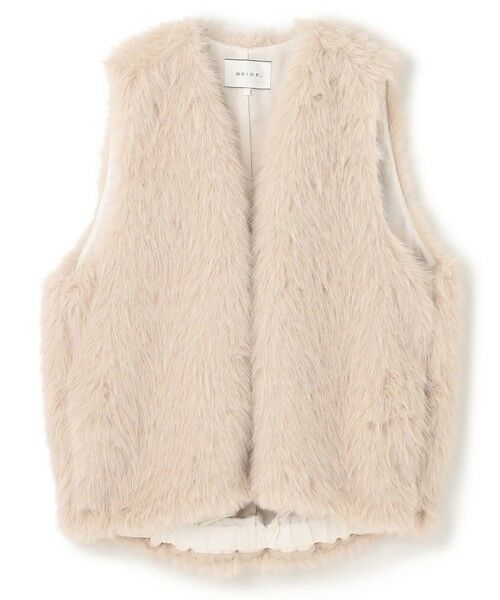 BEIGE, / ベイジ, ベスト | 【Precious 11月号掲載】ELSA / フェイクファージレ | 詳細3