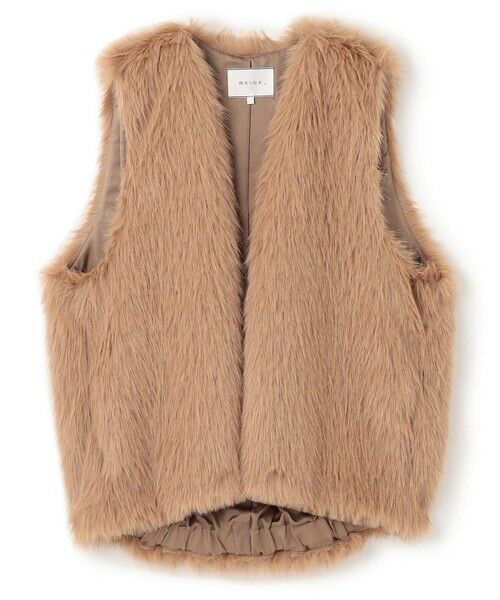 BEIGE, / ベイジ, ベスト | 【Precious 11月号掲載】ELSA / フェイクファージレ | 詳細6