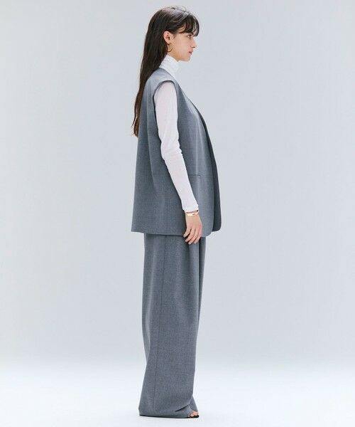 BEIGE, / ベイジ, ベスト | 【セットアップ対応・VERY 11月号掲載】ZEPHYR / ウールライクノーカラージレ | 詳細2