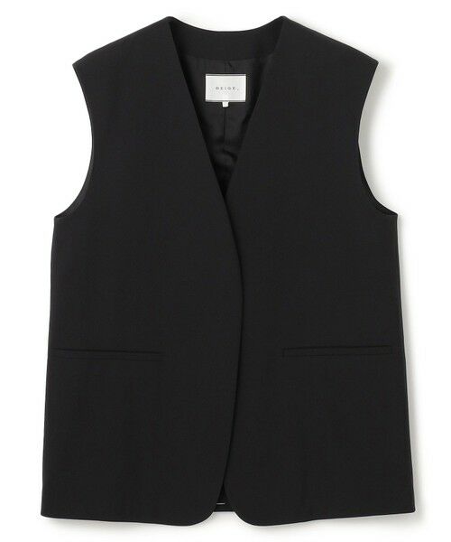 BEIGE, / ベイジ, ベスト | 【セットアップ対応・VERY 11月号掲載】ZEPHYR / ウールライクノーカラージレ | 詳細12