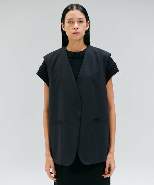 BEIGE,/ベイジ, 【セットアップ対応・VERY 11月号掲載】ZEPHYR / ウールライクノーカラージレ Black 4 BEIGE,/ベイジ, 【セットアップ対応・VERY 11月号掲載】ZEPHYR / ウールライクノーカラージレ Black 4