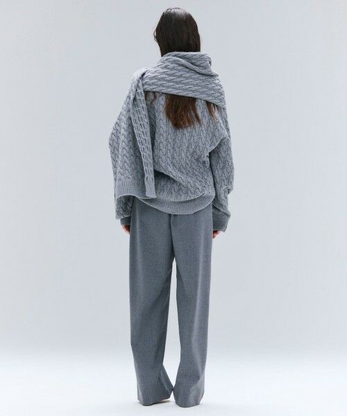 BEIGE, / ベイジ, マフラー・ショール・スヌード・ストール | 【洗える】SEDONA / ウールカシミヤケーブルストール | 詳細6