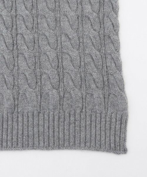 BEIGE, / ベイジ, マフラー・ショール・スヌード・ストール | 【洗える】SEDONA / ウールカシミヤケーブルストール | 詳細8