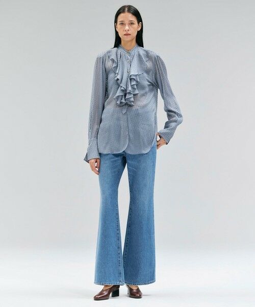 BEIGE, / ベイジ, シャツ・ブラウス | CALLERRY / シルク混ドットラッフルブラウス | 詳細3