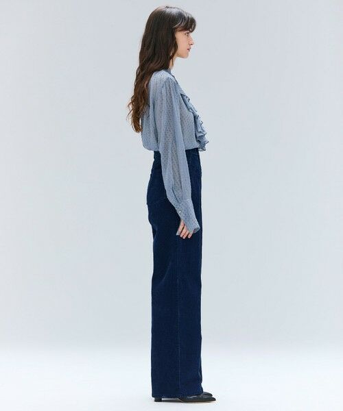 BEIGE, / ベイジ, シャツ・ブラウス | CALLERRY / シルク混ドットラッフルブラウス | 詳細5