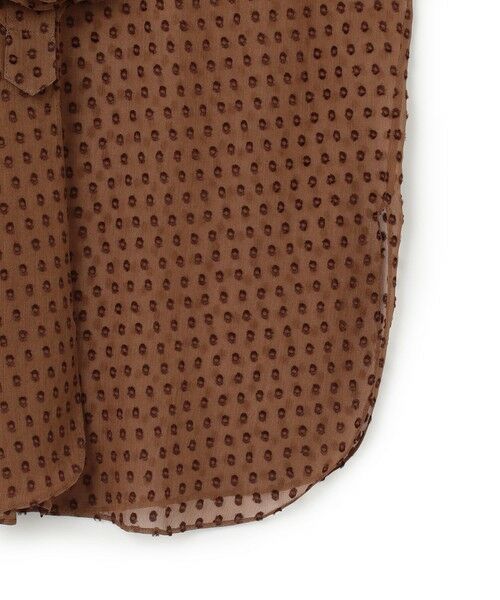 BEIGE, / ベイジ, シャツ・ブラウス | CALLERRY / シルク混ドットラッフルブラウス | 詳細12