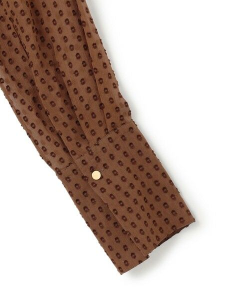 BEIGE, / ベイジ, シャツ・ブラウス | CALLERRY / シルク混ドットラッフルブラウス | 詳細15