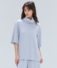 BEIGE, / ベイジ, シャツ・ブラウス | 【洗える・Precious 11月号掲載】LLOYD / ハンマーサテンロールカラー半袖ブラウス