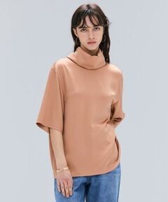 BEIGE, / ベイジ, シャツ・ブラウス | 【洗える・Precious 11月号掲載】LLOYD / ハンマーサテンロールカラー半袖ブラウス