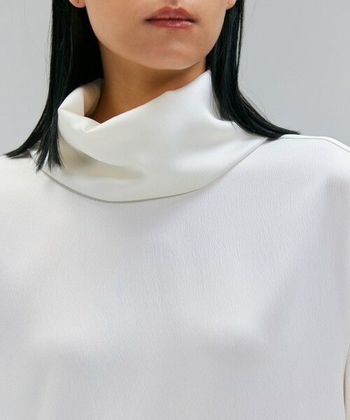 BEIGE, / ベイジ, シャツ・ブラウス | 【洗える・Precious 11月号掲載】LLOYD / ハンマーサテンロールカラー半袖ブラウス | 詳細1