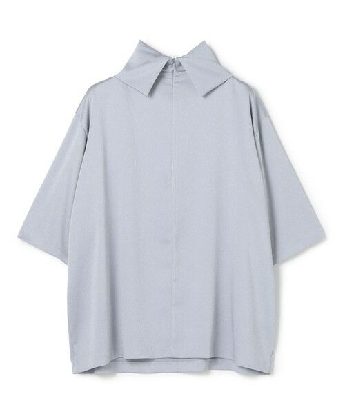 BEIGE, / ベイジ, シャツ・ブラウス | 【洗える・Precious 11月号掲載】LLOYD / ハンマーサテンロールカラー半袖ブラウス | 詳細10