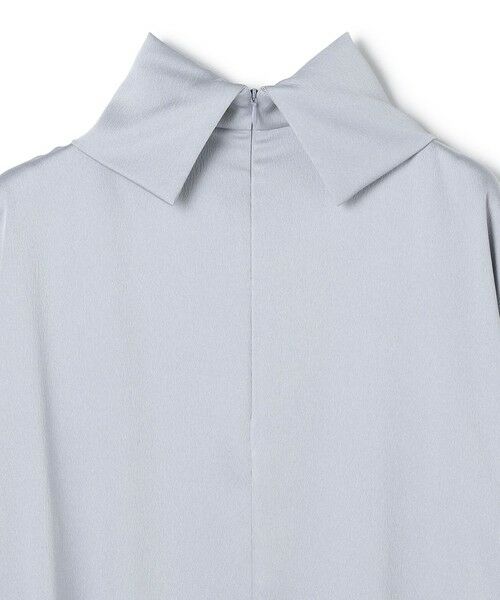 BEIGE, / ベイジ, シャツ・ブラウス | 【洗える・Precious 11月号掲載】LLOYD / ハンマーサテンロールカラー半袖ブラウス | 詳細14