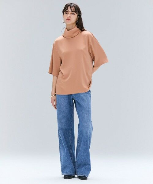 BEIGE, / ベイジ, シャツ・ブラウス | 【洗える・Precious 11月号掲載】LLOYD / ハンマーサテンロールカラー半袖ブラウス | 詳細17