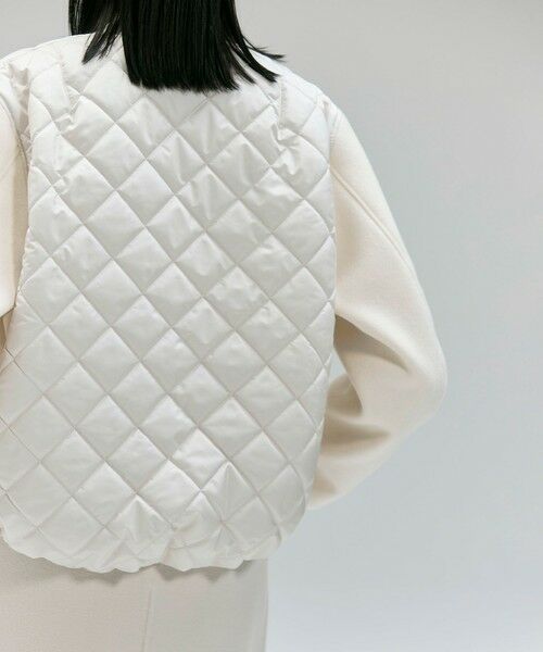 BEIGE, / ベイジ, ブルゾン | 【GISELe 10月号掲載】DOVER / 異素材ウールキルティングブルゾン | 詳細1