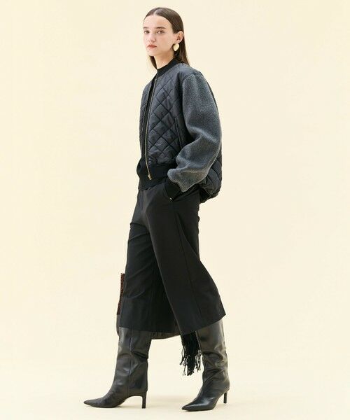 BEIGE, / ベイジ, ブルゾン | 【GISELe 10月号掲載】DOVER / 異素材ウールキルティングブルゾン | 詳細8