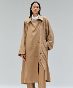 BEIGE, / ベイジ, ステンカラーコート | COBURN / シルク混ロングステンカラーコート