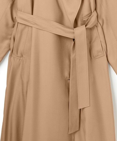 BEIGE, / ベイジ, ステンカラーコート | COBURN / シルク混ロングステンカラーコート | 詳細8