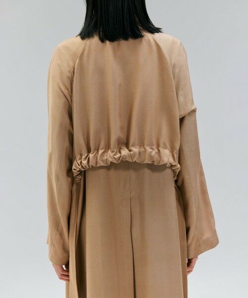 BEIGE, / ベイジ, ステンカラーコート | COBURN / シルク混ロングステンカラーコート | 詳細2