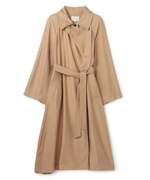 BEIGE, / ベイジ, ステンカラーコート | COBURN / シルク混ロングステンカラーコート | 詳細4