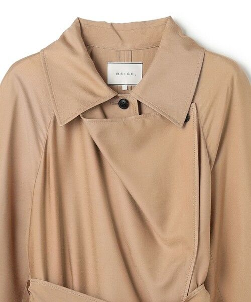 BEIGE, / ベイジ, ステンカラーコート | COBURN / シルク混ロングステンカラーコート | 詳細6