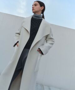 BEIGE, / ベイジ, その他アウター | LEMOORE / ウールリバーフェイクレザーポケット付きコート