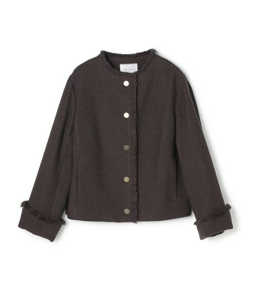 BEIGE, / ベイジ, ノーカラージャケット | 【Oggi 10月号掲載】MULLIN / ウールツイードメタルボタンノーカラージャケット | 詳細14