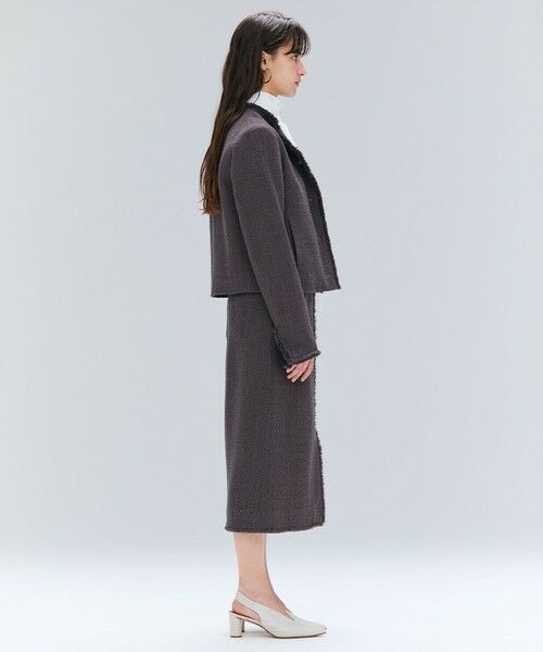 BEIGE, / ベイジ, ノーカラージャケット | 【Oggi 10月号掲載】MULLIN / ウールツイードメタルボタンノーカラージャケット | 詳細6