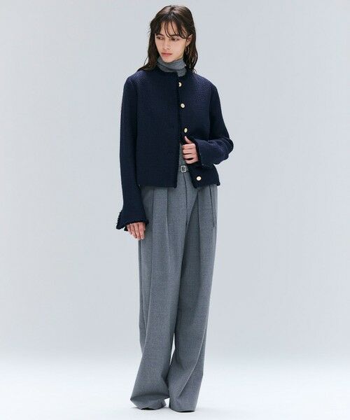 BEIGE, / ベイジ, ノーカラージャケット | 【Oggi 10月号掲載】MULLIN / ウールツイードメタルボタンノーカラージャケット | 詳細18