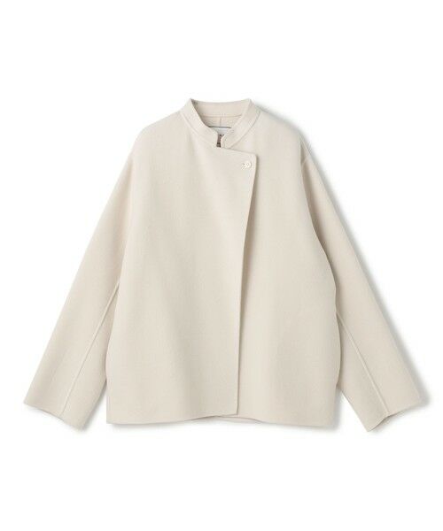 BEIGE, / ベイジ, その他アウター | 【andGIRL 秋号掲載】LEMOORE / ウールリバースタンドカラーショートコート | 詳細4