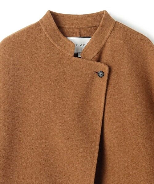 BEIGE, / ベイジ, その他アウター | 【andGIRL 秋号掲載】LEMOORE / ウールリバースタンドカラーショートコート | 詳細10