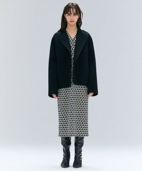 BEIGE, / ベイジ, その他アウター | 【andGIRL 秋号掲載】LEMOORE / ウールリバースタンドカラーショートコート | 詳細19