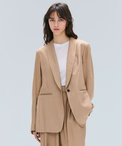 BEIGE, / ベイジ, テーラードジャケット | 【Oggi 11月号掲載】COBURN / シルク混ショールカラージャケット