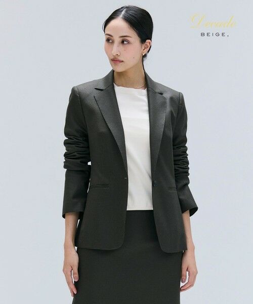 BEIGE,/ベイジ, 【セットアップ対応】CORBY / ウールテーラードジャケット Khaki 4