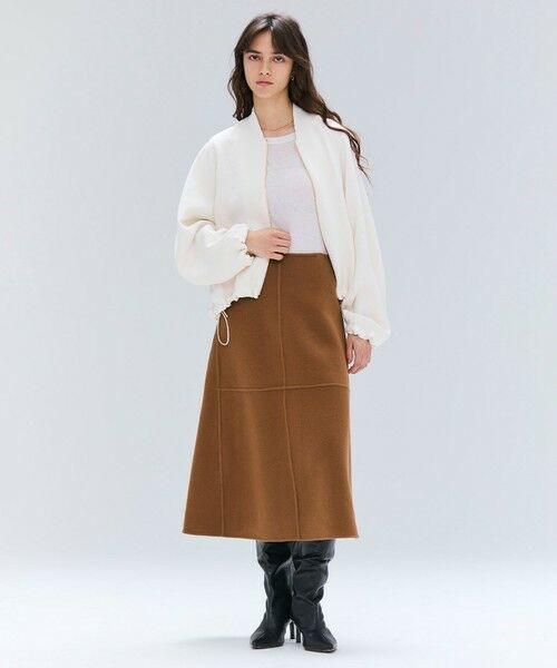 BEIGE, / ベイジ, カットソー | 【洗える】POMONA / ゴールドジップライトブルゾン | 詳細1