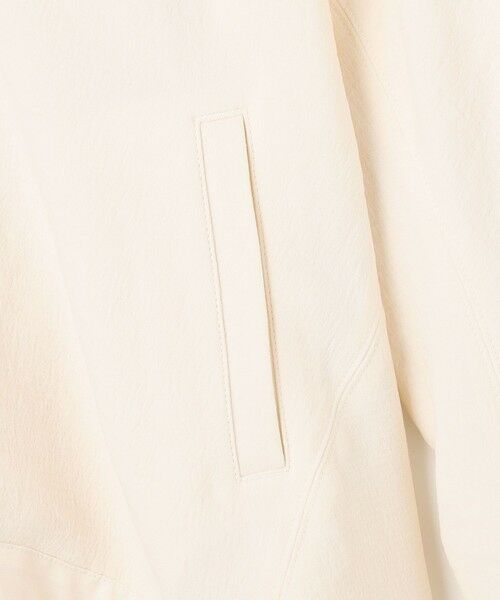 BEIGE, / ベイジ, カットソー | 【洗える】POMONA / ゴールドジップライトブルゾン | 詳細9