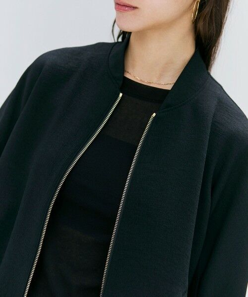 BEIGE, / ベイジ, カットソー | 【洗える】POMONA / ゴールドジップライトブルゾン | 詳細15
