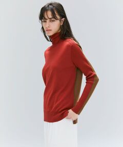 BEIGE, / ベイジ, ニット・セーター | 【洗える・VERY NaVY12月号掲載】LA MONNAIE / バイカラーウールタートルニット