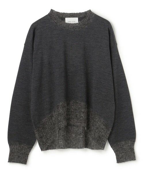 BEIGE, / ベイジ, ニット・セーター | 【洗える】LA MONNAIE / モヘアMIXクルーネックニット | 詳細9