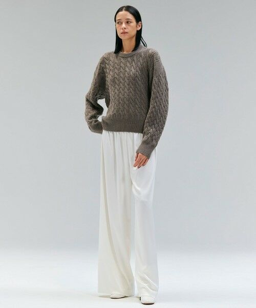 BEIGE, / ベイジ, ニット・セーター | 【洗える】SEDONA / ウールカシミヤケーブルニット | 詳細2
