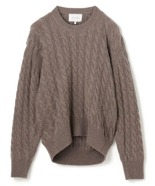 BEIGE, / ベイジ, ニット・セーター | 【洗える】SEDONA / ウールカシミヤケーブルニット | 詳細4