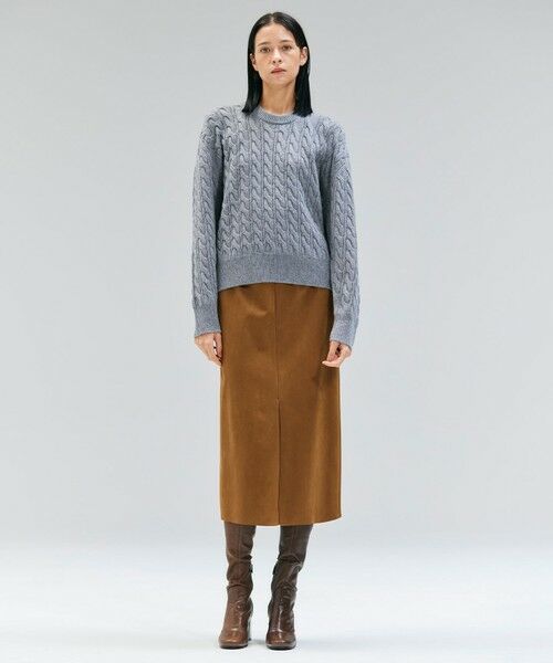 BEIGE, / ベイジ, ニット・セーター | 【洗える】SEDONA / ウールカシミヤケーブルニット | 詳細5