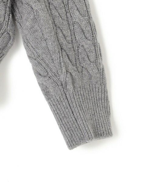 BEIGE, / ベイジ, ニット・セーター | 【洗える】SEDONA / ウールカシミヤケーブルニット | 詳細10