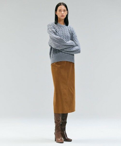 BEIGE, / ベイジ, ニット・セーター | 【洗える】SEDONA / ウールカシミヤケーブルニット | 詳細6