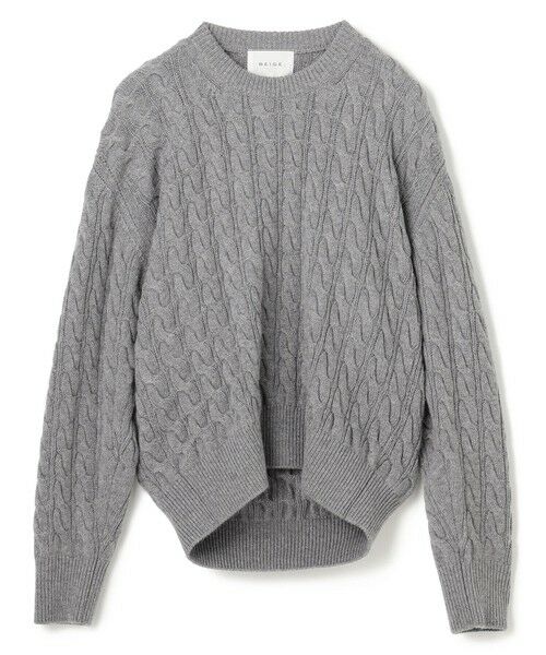 BEIGE, / ベイジ, ニット・セーター | 【洗える】SEDONA / ウールカシミヤケーブルニット | 詳細7