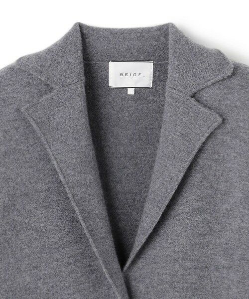 BEIGE, / ベイジ, ニット・セーター | CHICORA / レザーポケット付きウールニットジャケット | 詳細13