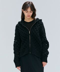 BEIGE, / ベイジ, ニット・セーター | KOKOMO / ウールアルパカメッシュニットパーカー