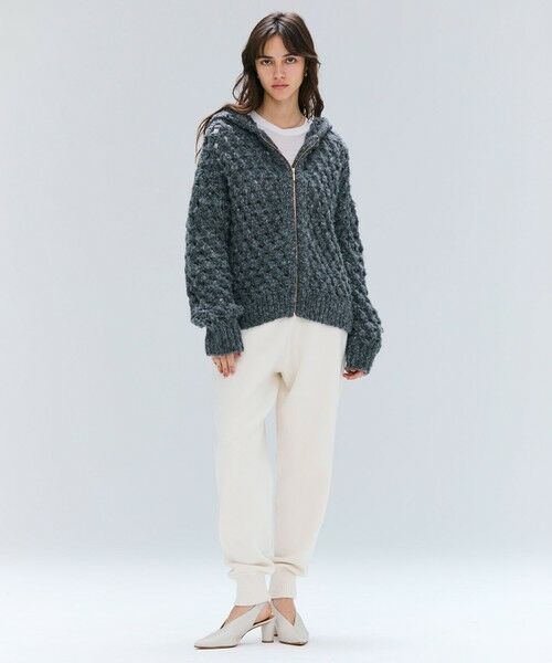 BEIGE, / ベイジ, ニット・セーター | KOKOMO / ウールアルパカメッシュニットパーカー | 詳細1