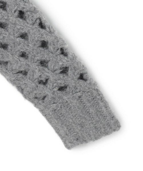 BEIGE, / ベイジ, ニット・セーター | KOKOMO / ウールアルパカメッシュニットパーカー | 詳細6