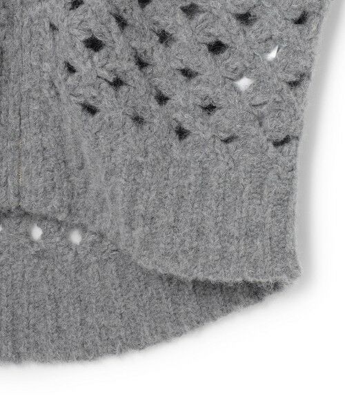 BEIGE, / ベイジ, ニット・セーター | KOKOMO / ウールアルパカメッシュニットパーカー | 詳細7
